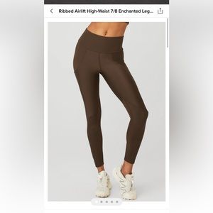 Alo Airlift ribbed legging size small